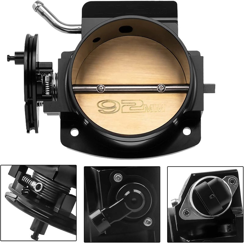 Endxedo 92mm Throttle Body for LS1 LS2 LS6 LS3 LS LS7 SX LS Throttle Body with TPS Throttle Position Sensors IAC Aluminum Black - Image 5